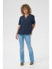 Kaffe Leinen-Bluse in Dunkelblau