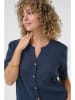 Kaffe Leinen-Bluse in Dunkelblau