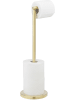 Wenko Toiletrolhouder goudkleurig - (B)21 x (H)55 x (D)17 cm