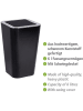 Wenko Schwingdeckeleimer in Schwarz - 6 l