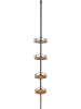 Wenko Telescopisch hoekrek zwart/lichtbruin - (B)31 x (H)65 x (D)20 cm