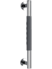 Wenko Wandhoudergreep zilverkleurig/zwart - (H)40,5 cm