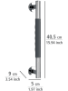 Wenko Wandhoudergreep zilverkleurig/zwart - (H)40,5 cm