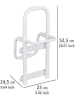 Wenko Badewannen-Einstiegshilfe  in Weiß - (B)23 x (H)52,5 x (T)24,4 cm