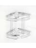 Wenko Eckregal in Silber - (B)26,5 x (H)27,5 x (T)19 cm
