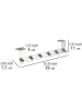 Wenko Deurkapstok zilverkleurig - (B)39 x (H)11 cm