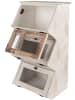 Clayre & Eef Wandschrank in Weiß - (B)33 x (H)61 x (T)25 cm