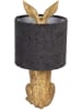 Clayre & Eef Tafellamp goudkleurig/grijs - (H)43 x  Ø 20 cm