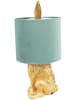 Clayre & Eef Tischleuchte in Gold/ Hellblau - (H)43 x  Ø 20 cm