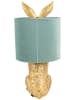 Clayre & Eef Tischleuchte in Gold/ Hellblau - (H)43 x  Ø 20 cm