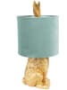 Clayre & Eef Tischleuchte in Gold/ Hellblau - (H)43 x  Ø 20 cm
