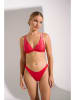 Lisca Bikini-Oberteil "Quito" in Rot/ Weiß