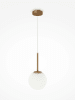 Maytoni Hanglamp "Basic" goudkleurig/wit - (H)180 x Ø 18 cm