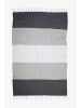 Barine Strandtuch "Block" in Schwarz/ Grau - (L)160 x (B)90 cm