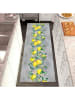 deco Rugs & Carpet Vinyl-Teppich "Limoni Tralcio" in Grau/ Gelb