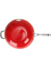 Laguiole 2-delige set: wokpan met deksel "Airlron" rood - Ø 32 cm