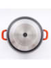 Laguiole 2tlg. Set: Kochtopf ''Greblon'' in Grau - 23,5 l