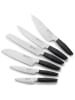 Laguiole 6tlg. Messerblock-Set ''Nova'' in Schwarz/ Beige