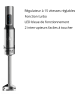 Laguiole Stabmixer in Silber/ Schwarz