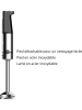 Laguiole Blender ręczny w kolorze srebrno-czarnym