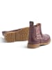 Wheat Leder-Chelsea-Boots in Lila