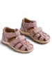 Wheat Leren enkelsandalen lichtroze