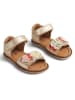Wheat Leren sandalen goudkleurig
