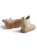 Wheat Leren chelseaboots beige