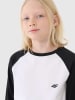 4F Longsleeve in Weiß/ Schwarz