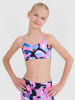4F Sport-BH in Rosa/ Schwarz/ Hellblau - Low