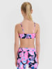 4F Sport-BH in Rosa/ Schwarz/ Hellblau - Low
