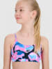 4F Sport-BH in Rosa/ Schwarz/ Hellblau - Low