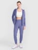 4F Sweatjacke in Hellblau/ Lila