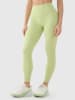 4F Legginsy funkcyjne w kolorze żółtym