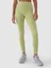 4F Legginsy funkcyjne w kolorze limonkowym