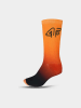 4F Laufsocken in Orange/ Schwarz