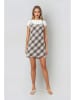 Weekday Kleid in Creme/ Braun
