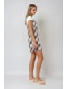 Weekday Kleid in Creme/ Braun
