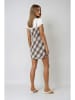 Weekday Kleid in Creme/ Braun