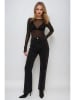 Monki Dżinsy - Regular fit - w kolorze czarnym