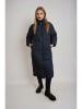 Monki Doorgestikte mantel donkerblauw