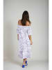 Monki Kleid in Weiß/ Lila