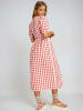 Monki Jurk rood/wit