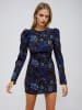 Monki Jurk donkerblauw/zwart