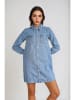 Monki Jeans-Kleid in Hellblau