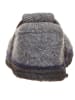 lamino Pantoffels met lamsvacht "Stern" grijs/donkerblauw/antraciet