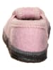 lamino Hausschuhe "Katze" in Rosa/ Grau