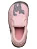 lamino Pantoffels "Katze" lichtroze/grijs