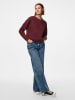 Pieces Sweatshirt "Chilli" donkerrood