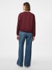 Pieces Sweatshirt "Chilli" donkerrood
